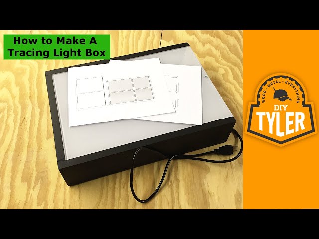 How to Make a DIY LED Tracing Light Box 