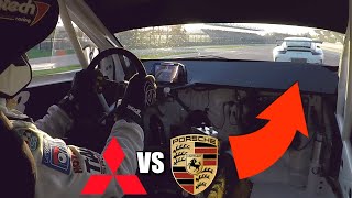 600HP Lancer EVO VIII vs Porsche 991 GT3 RS on Track! - ONBOARD Time Attack at Imola Circuit!