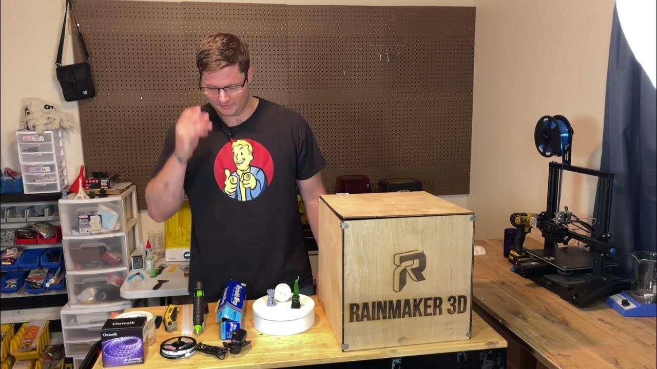 DIY 3D Resin Printing UV Light Curing Box Build YouTube