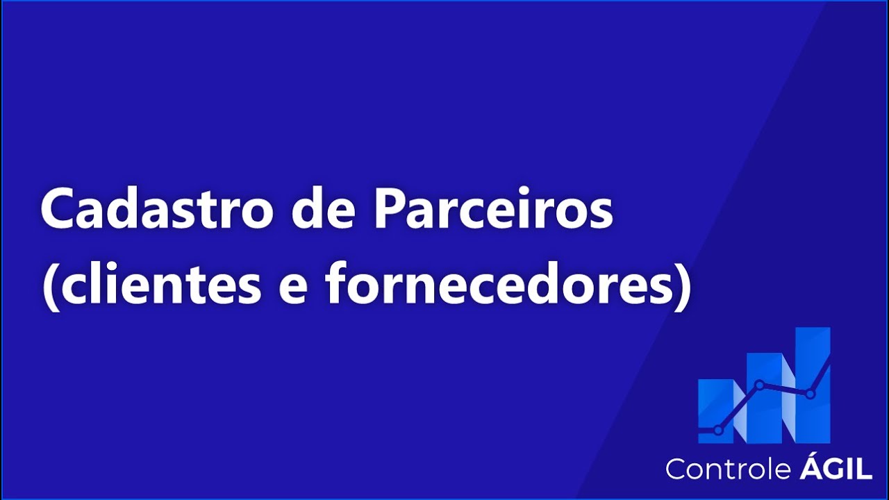 Thumbnail do vídeo Cadastrar clientes e fornecedores no Controle Ágil