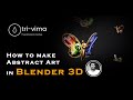 How to make abstract art in Blender 3D By Ajay Suthar Speed Version