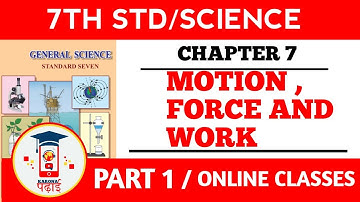 7th Science | Motion Force & Work | Chapter 7 | Part 1| Maharashtra Board