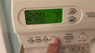 How to change the batteries in a White Rodgers thermostat