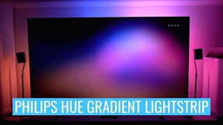 Philips Hue Play Gradient Lightstrip TESTBERICHT | MONTAGE | SETUP | DEMO