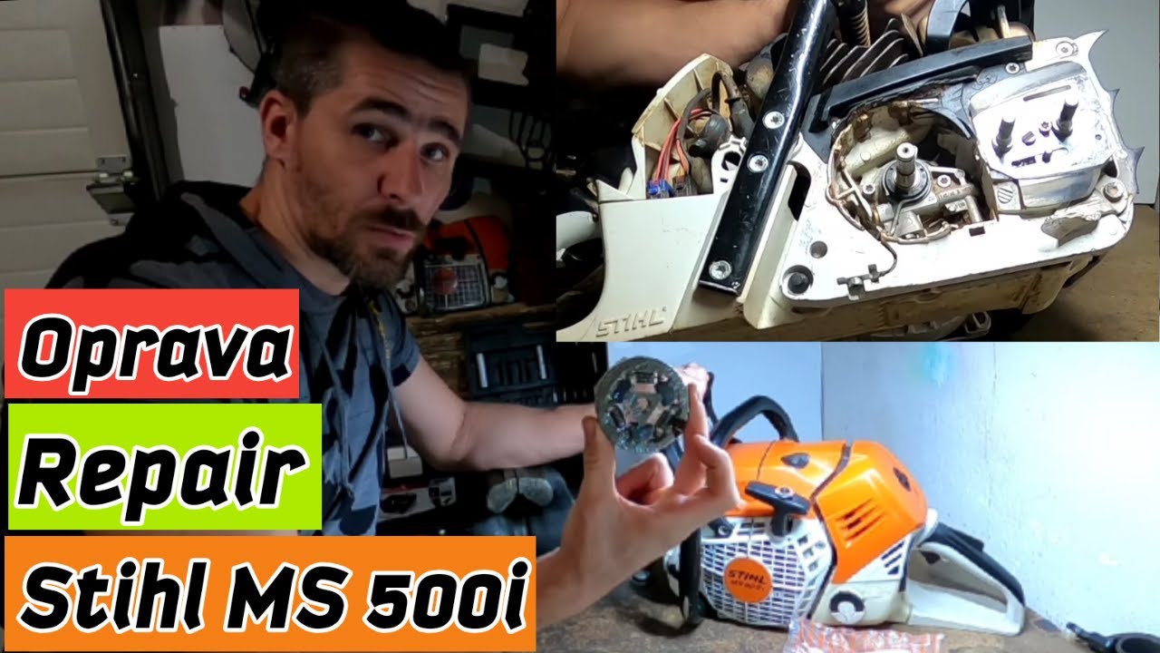 Oprava Stihl ms 500i, Výmena opotrebovaných dielov, How to repair ...
