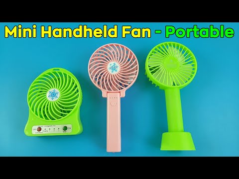 Video: Mini Fan: Small Hand-held Device On A Clothespin, Portable And Pocket Models With Batteries And Rechargeable Batteries