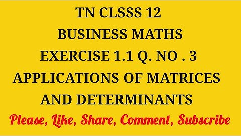 TN 12th Business maths chapter 1 exercise 1.1 question number 3
