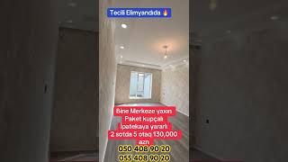 Bine Merkezde Paket Kupçalı İpatekaya Yararlı 2,5 Sotda 5 Otaq 200 Kv Tecili Elimyandıda