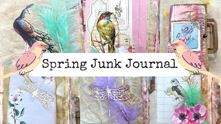 Recycled Paper Bag Spring Junk Journal Signatures Process/Digital Design Club DT Project