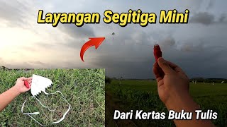 How to make a triangular kite from notebook paper