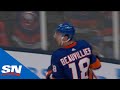 Brock Nelson Feeds Anthony Beauvillier Who Breaks In And Scores On Tristan Jarry