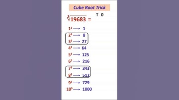 #cuberoot #estimation method #tricks #shorts #shortvideo #cuberoottrick