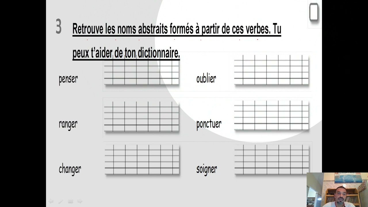 17 EXERCICES NOMS CONCRETS ET NOMS ABSTRAITS