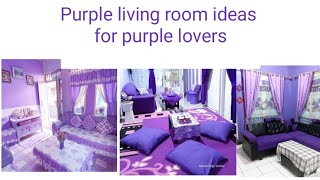 purple living room decorating ideas/stylish and unique living room decorating ideas