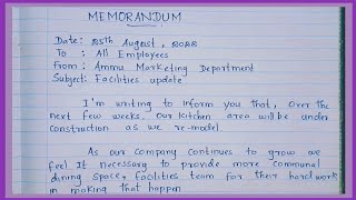 Memorandum|Business Memo| Business Memorandum| How to write a Business Memo| Memo report