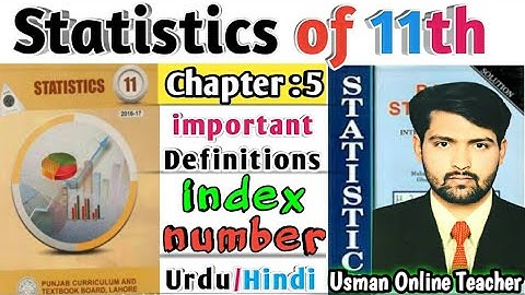 11 class statistics ch5 all definitions | 11th statistics ch5 index numbers | Index Numbers