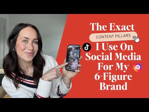 The Exact Content Pillars I Use On Social Media For My 6-Figure Brand