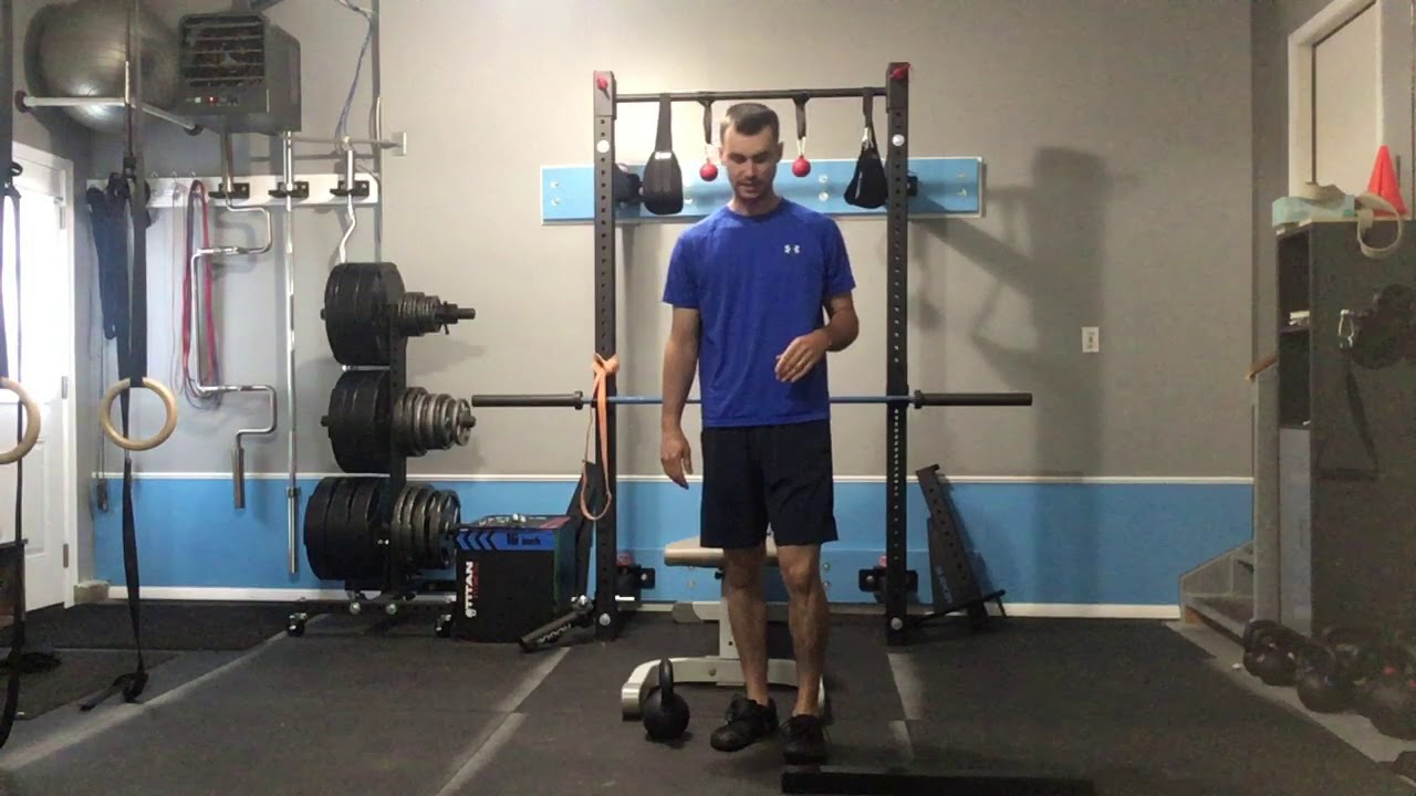 Toes elevated offset RDL - YouTube