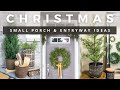 Christmas Decorate With Me 🎄| Porch &amp; Entryway | DIY Wreath