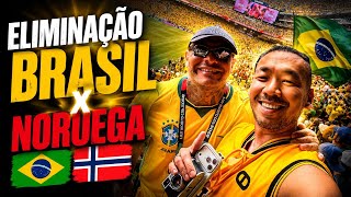 Eliminação na Copa do Mundo. Brasil e Noruega. 