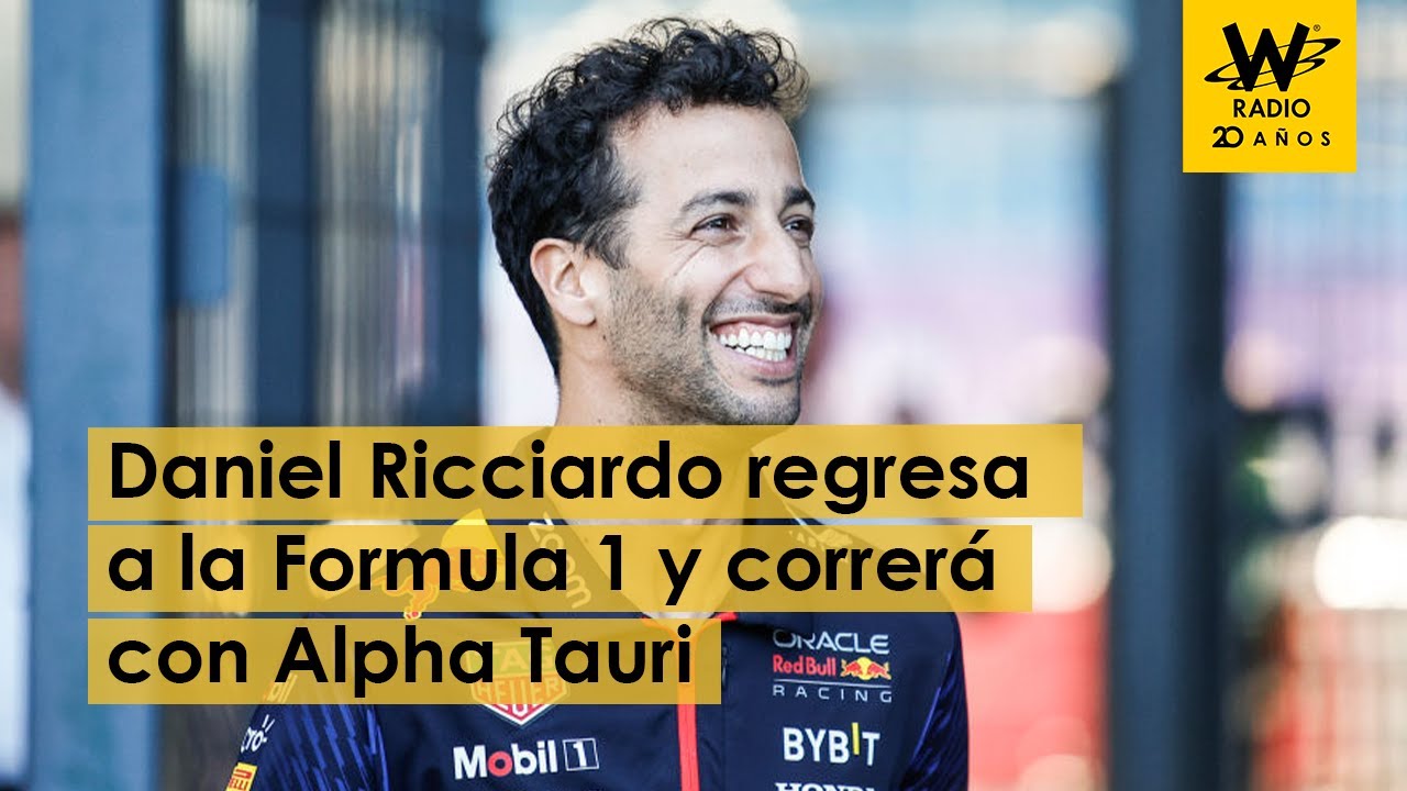 Daniel Ricciardo regresa a la Formula 1 y correrá con Alpha Tauri - YouTube