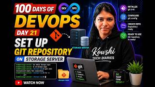 100 Days of DevOps Day 21  Set Up Git Repository on Storage Server #kodekloud #kodekloudengineer #1m