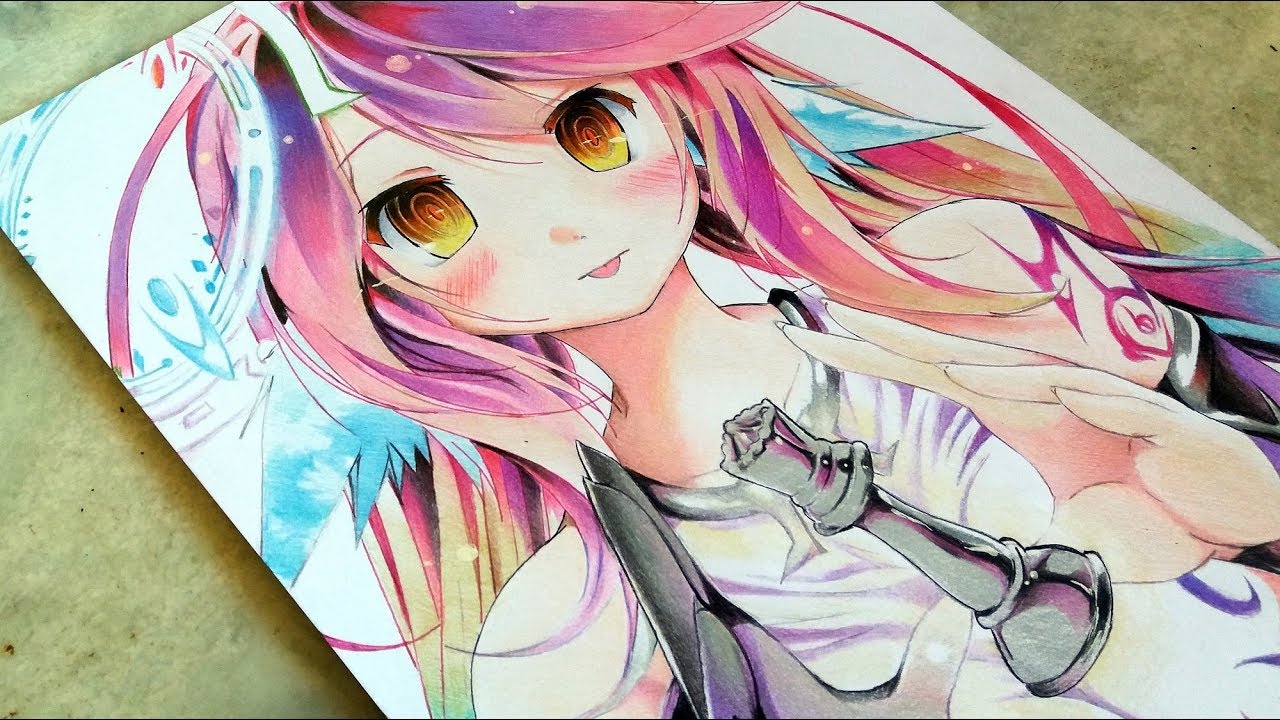 Speed Drawing Jibril No Game No Life ノーゲーム ノーライフ Youtube