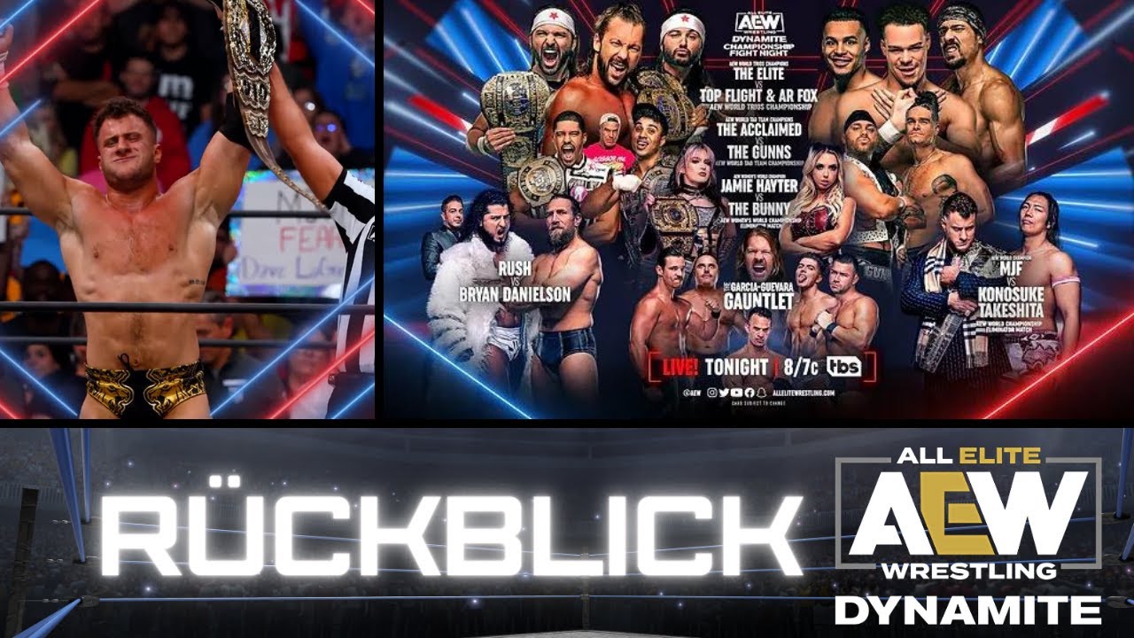 aew AEW ALL ELITE WRESTLING DYNAMITE WRESTLING RÜCKBLICK ERGEBNISSE YouTube