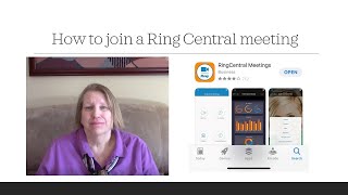 How to connect to a Ring Central online meeting via Desktop, Laptop or Mobile Device