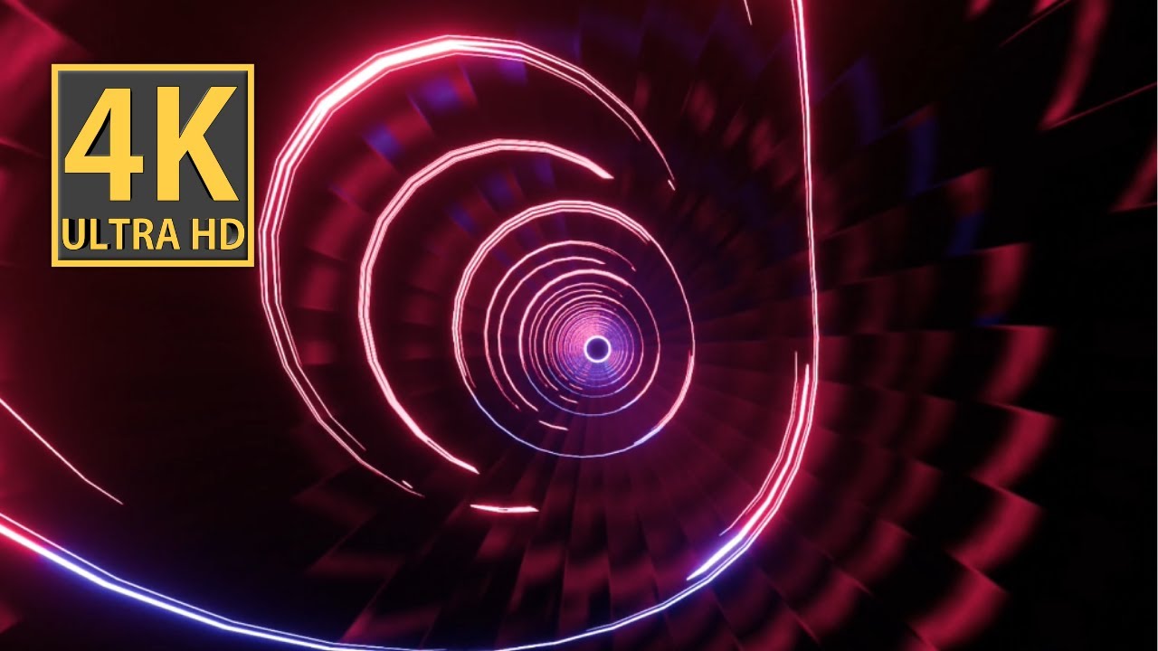 Abstract Background Video 4k TV VJ LOOP NEON Pink Purple Endless ...