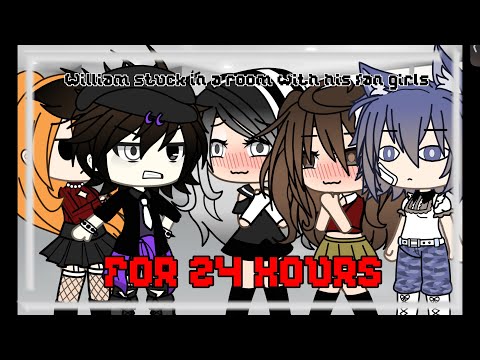 William stuck in a room with his fangirls for 24 hours || Gacha life || Aremax Gacha
