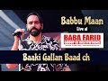 Baaki Gallan Baad Ch | Babbu Maan live | Vibgyor 2k19 | BFGI Bathinda