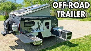 Unique Pop-Up Camper Trailer Under 3,500 lbs | Teton X Hybrid Walk Through