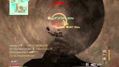 MW3 Quick scoping - 44 killstreak l118 LONGEST STREAK EVER!!!