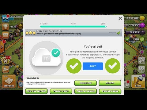 How To || Connect Google Play Games Account To SuperCell Id || Clash Of Clans