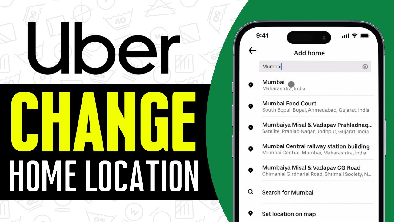 Uber Location Setup How To Add / Change Home Location On Uber App - Add Home Location in ...