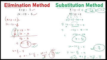 Substitution Method Vs Elimination Method | Linear equation in two variables | Class 10 Maths |