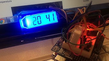 clock with thermometer & hygrometer on HT1621 lcd display