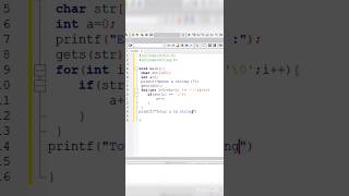 C program to count word in string..... #shorts #youtube