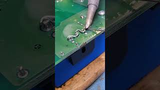 Was Able To Replace This With Just A Wire And Flux Without Using A Desoldering Iron Pump#solderings