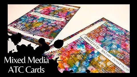 ATC Cards Made From A Box | Mini Mixed Media Masterboard | Trash To Treasure | Recycled Art