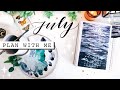 PLAN WITH ME | July 2020 Ocean Waves Bullet Journal Setup ✨