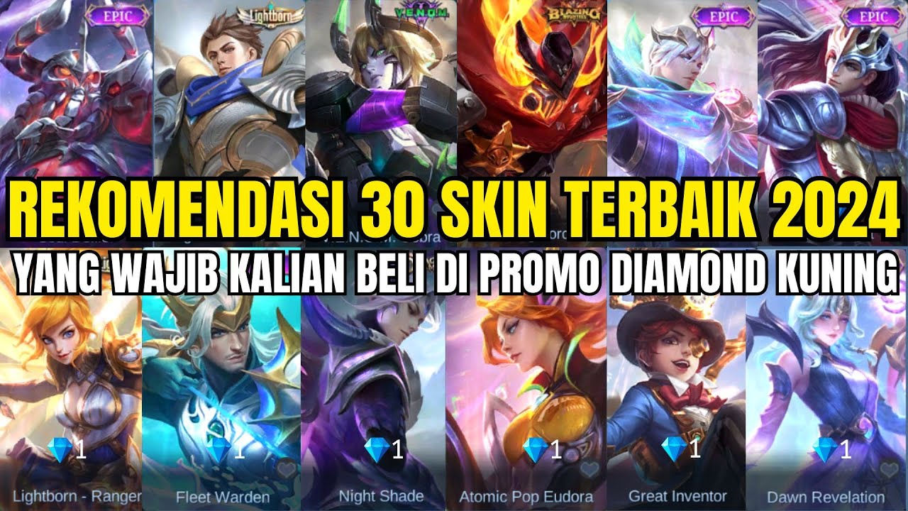 DIAMOND PROMOTION SKIN RECOMMENDATIONS 2024‼️ - MOBILE LEGENDS - YouTube