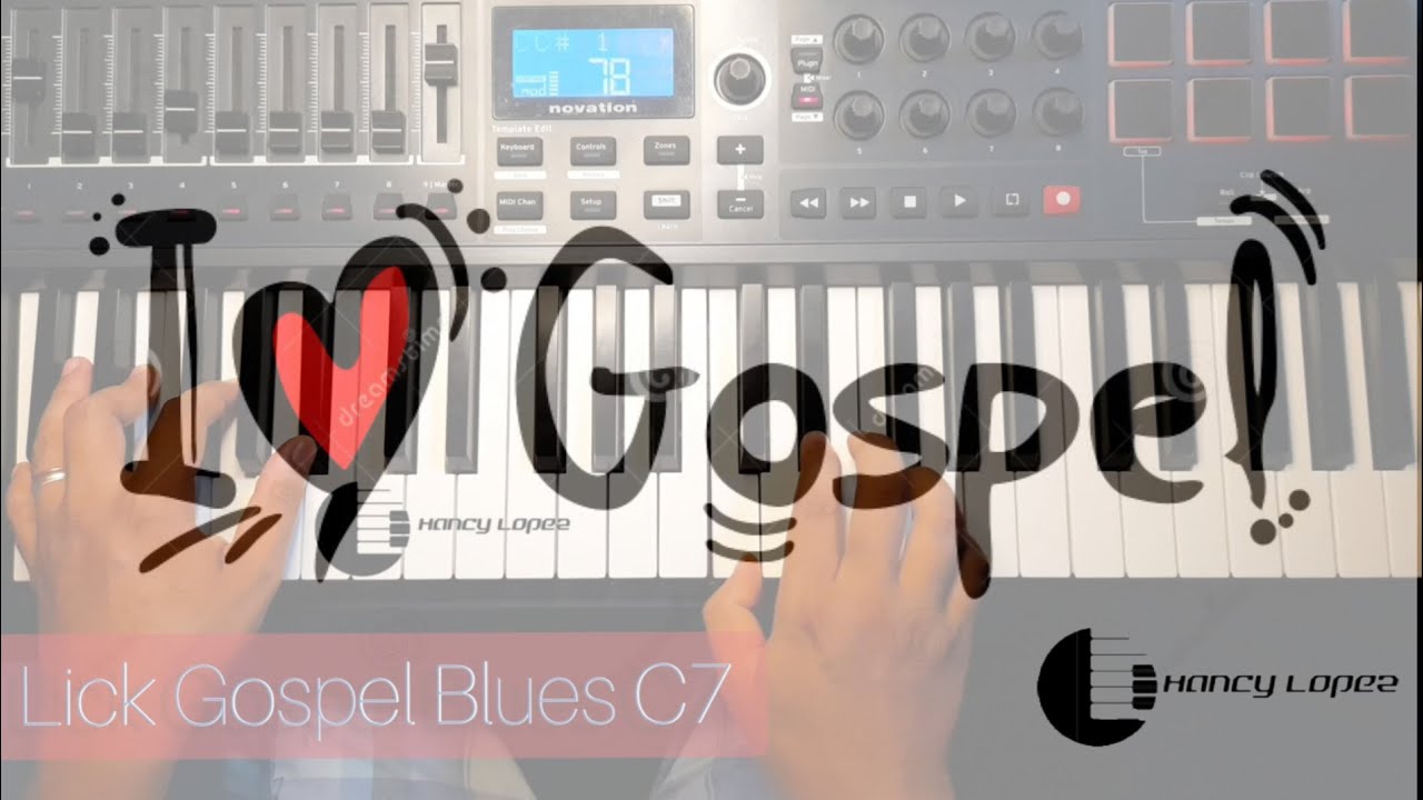 Gospel Blues Lick C7 - Piano Tutorial - Piano Fácil - YouTube