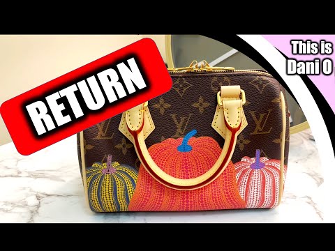 Authenticated Used Louis Vuitton Monogram Pumpkin x YK Speedy Bandouliere 20  Yayoi Kusama M46469 Handbag 