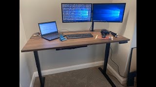 Building and Setting up a Standing Desk (Uplift Desk) with Two Monitors