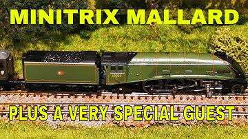 Minitrix Mallard Plus a very special guest.