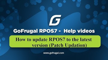 How to update RPOS7 to the latest version (Patch Updation)