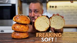 The Softest Sourdough Potato Buns