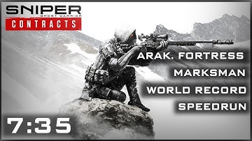 Sniper Ghost Warrior Contract Speedrun WORLD RECORD - Arakcheyev Fortress - Marksman - 7m35s
